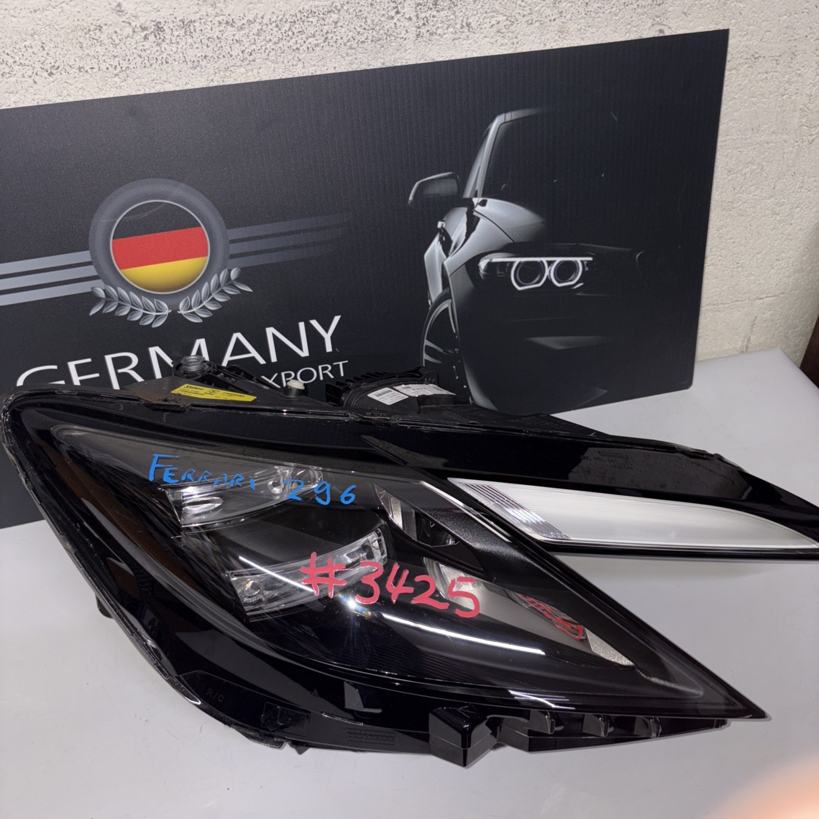 Ferrari 296 GTB GTS 2022-2025 OEM Front right passenger  headlight L636178#3425