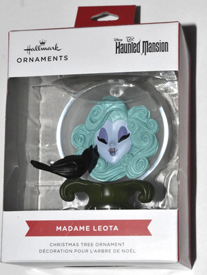 HALLMARK DISNEY CHRISTMAS ORNAMENT ''Haunted Mansion - Ps Leota,'' New/Orig Box