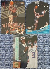 (3) TOPPS STADIUM CLUB ALLEN IVERSON '96 RC SHINING MOMENTS STATLINERS WINGMEN