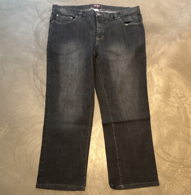 John F. Gee Herren Jeans Dunkelblau gerades Bein Größe 58 W58 L30 Denim