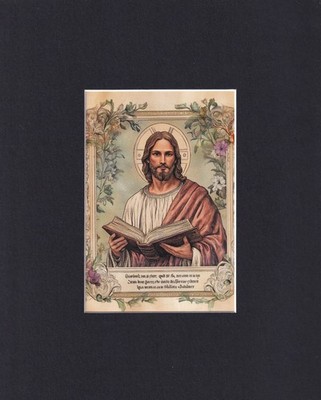 8X10'' Matted Print Religious Christian Art Picture: Jesus Christ Beautiful Lord