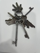 Llaves vintage, 3 llaves esqueleto, 1 pequeño estándar Yale y 15 llaves planas pequeñas