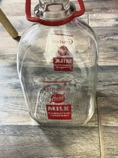 Carnation Gallon Glass Milk Bottle Says Sealed L.G. C740-2