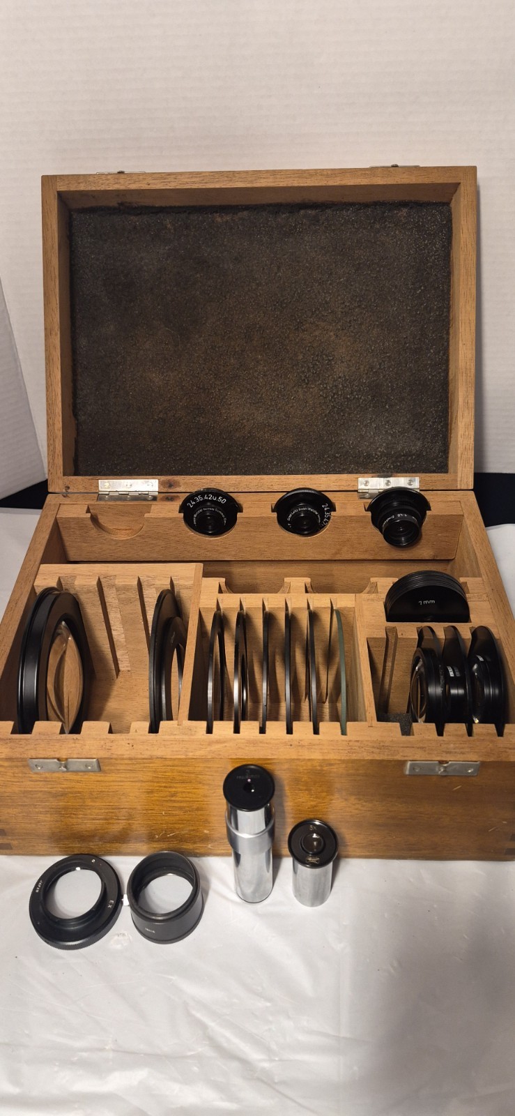 Leitz Wetzlar Summar macro lens 42mm 35mm 8cm Aristophot accessories Rings 