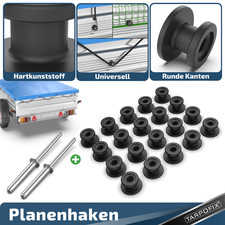20x Planenknopf rund inkl. Nieten Befestigungsknopf Anh&auml;nger Netz Planenhaken