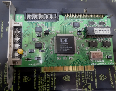 Dawicontrol DC-2976UW 50-Pin 2x 68 Pin SCSI Controller Board PCI Card Interface