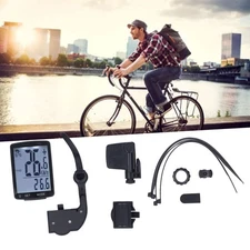 Bicycle Speedometer Wireless Cycle Computer Waterproof Cycling Odometer 2.8in