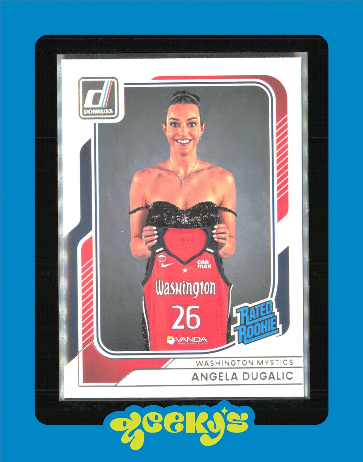 2026 WNBA Donruss Rated Rookie #93 Angela Dugalic Washington Mystics $2MIN