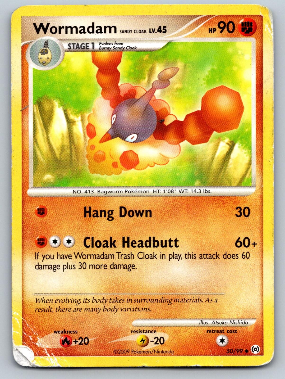 Wormadam Sandy Cloak 50/99 Uncommon Arceus Pokemon