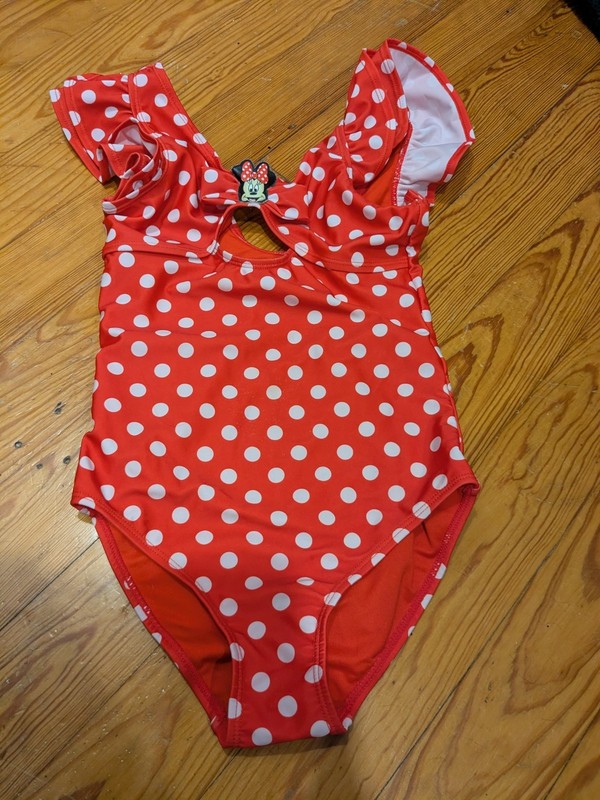 Minnie Mouse Swimsuit Kids Size 10 Disney Parks
