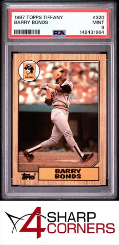 1987 TOPPS TIFFANY #320 BARRY BONDS RC PIRATES PSA 9