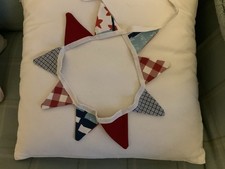 Laura Ashley Vintage Fabric Mini Bunting In Red And Blue Colours New