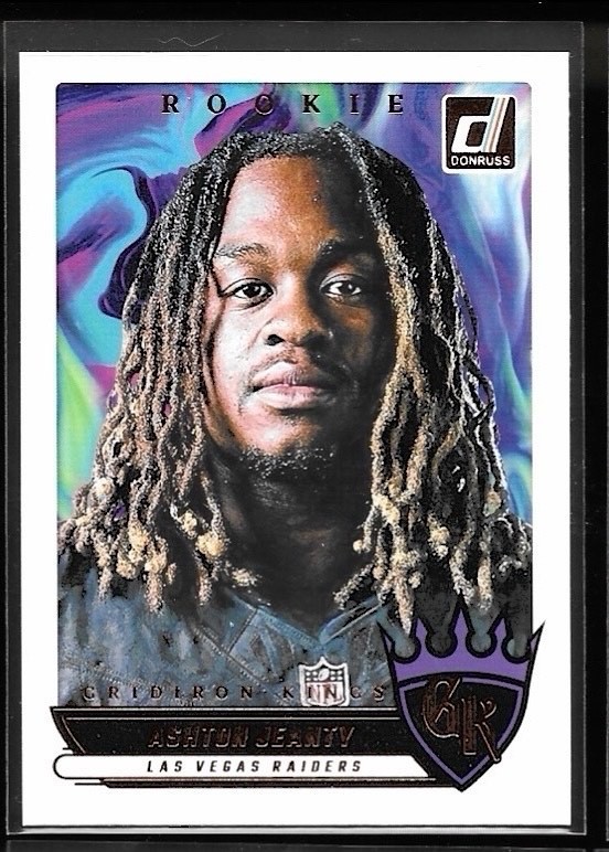 2025 Panini Donruss Football Ashton Jeanty Gridiron Kings Insert Raiders RC