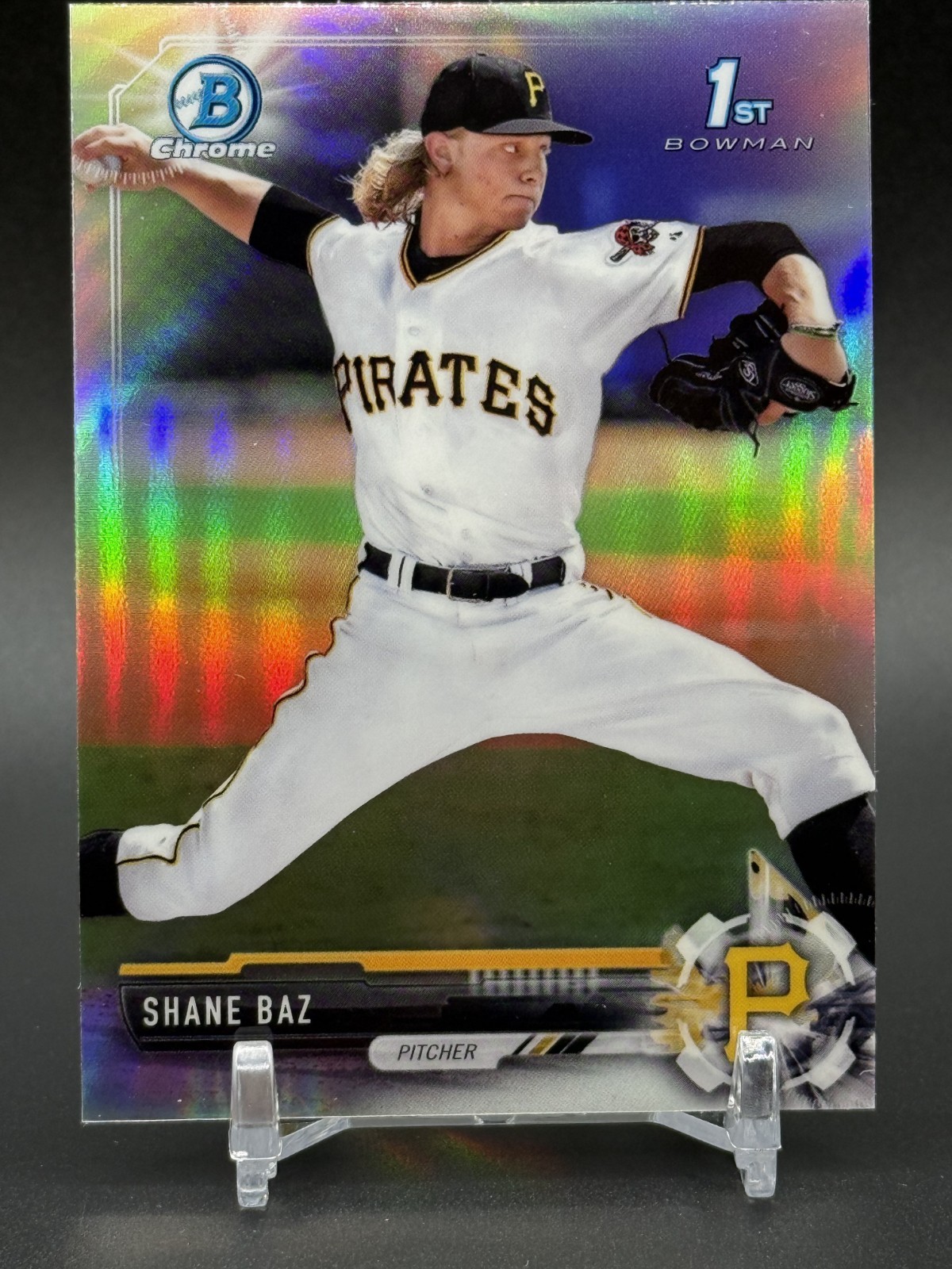 2017 Bowman Draft Chrome SHANE BAZ 1st Refractor #BDC-44 Pittsburgh Pirates