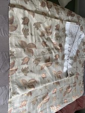 Pair Of Vintage Floral Print Curtains 166cm Wide  137cm Drop