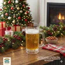 Carlisle Lexington 16oz Beer Mug Polycarbonate Plastic Shatterproof Bar Cup Used