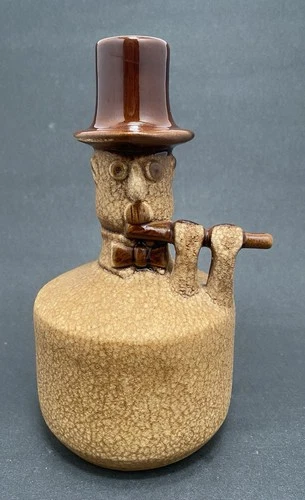 Vintage Royal Haeger Pottery Toe Tapper Vase Flute Player Whimsical Musician