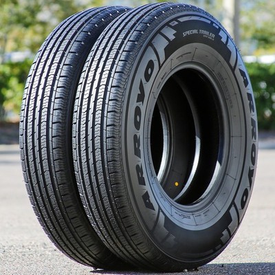 2 Tires Arroyo Special Trailer Semi-Steel ST 205/75R15 Load C 6 Ply Trailer