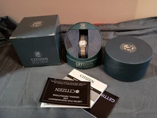 Citizen Eco Drive Women EG3044-59A TTone Super Slim Dial Watch