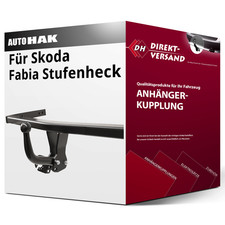 Für Skoda Fabia Stufenheck I Typ 6Y (Auto Hak) Anhängerkupplung starr neu