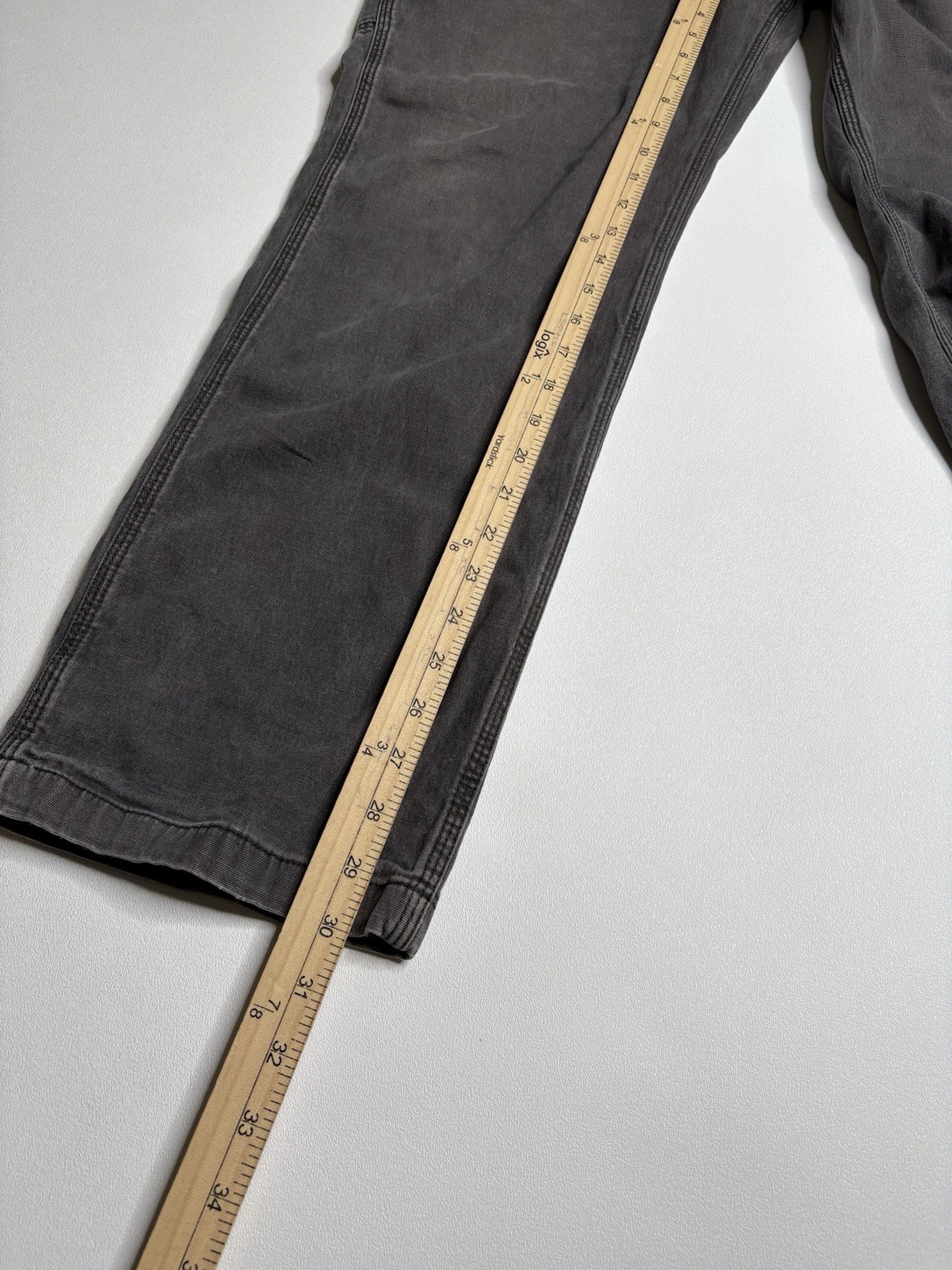 Carhartt Rigby Rugged Flex Canvas Relaxed Fit Pants 102291 306 Grey Mens 36 x 30 thumbnail 12