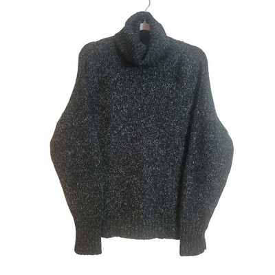 Isabel Marant Etoile Shadow Grey Alpaca Blend Chunky Turtleneck Sweater 36 Small