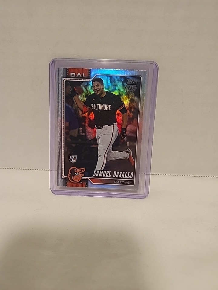 TOPPS 2026 SERIES ONE SAMUEL BASALLO ROOKIE RAINBOW FOIL #104 ORIOLES BASEBALL