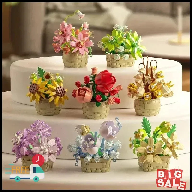 LEGO Icons Orchid Artificial Plant, Building Set with Flowers, Home Decor Gift