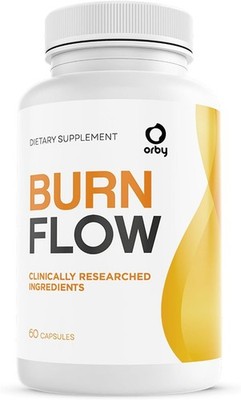 Orby BurnFlow Capsules   100% Natural Formula with Turmeric, BioPerine & More -
