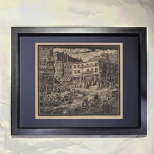 Ethel Spears "Hester Street" CUSTOM FRAMED Art