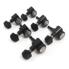 6L Guitar Locking Tuners 1:16 Lock String Tuning Pegs Machine Heads Chrome Black