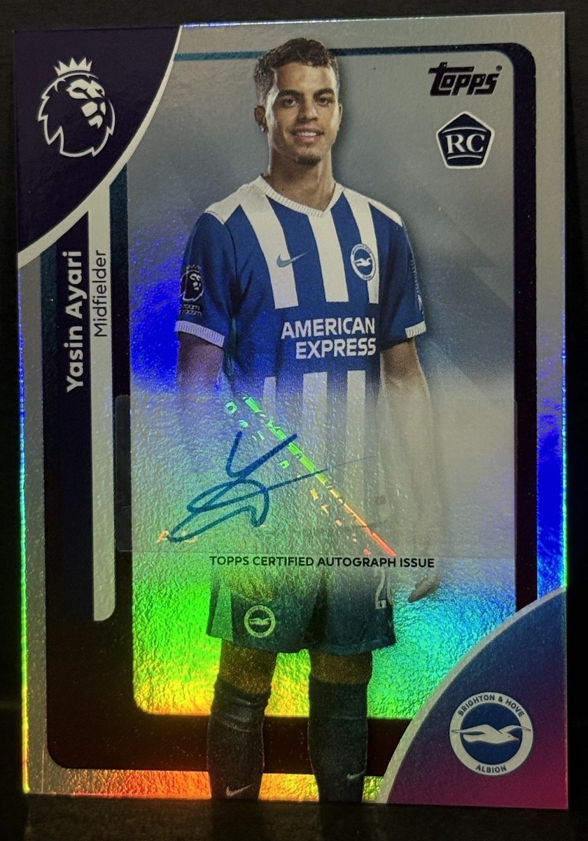 2025-26 Topps EPL Premier League Brighton RC Yasin Ayari Auto