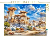 Calvendo Puzzle The Hoodoos In Drumheller In The Province Of Alberta | 2000 Piec