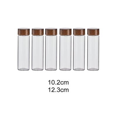 6x Glas Kaffeebohnen Vorratsbehälter Küche Kanister Kaffeebohnenkeller