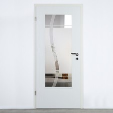 Verglasung Glaseinsatz für Holztüren Klarglas mit Dekor Lichtausschnitt 