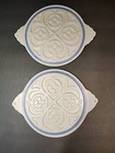 Pair of Pfaltzgraff Yorktowne Stoneware Round Trivet with Handles 518 (B040) — photo 1