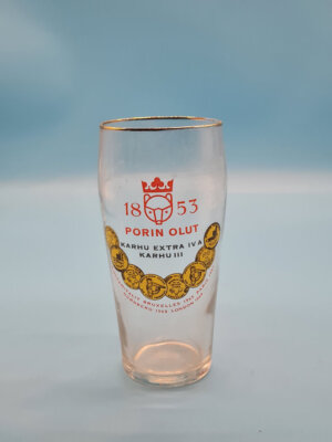 Porin Olut Karhi Brauerei Bierglas Bier Glas alt Pils