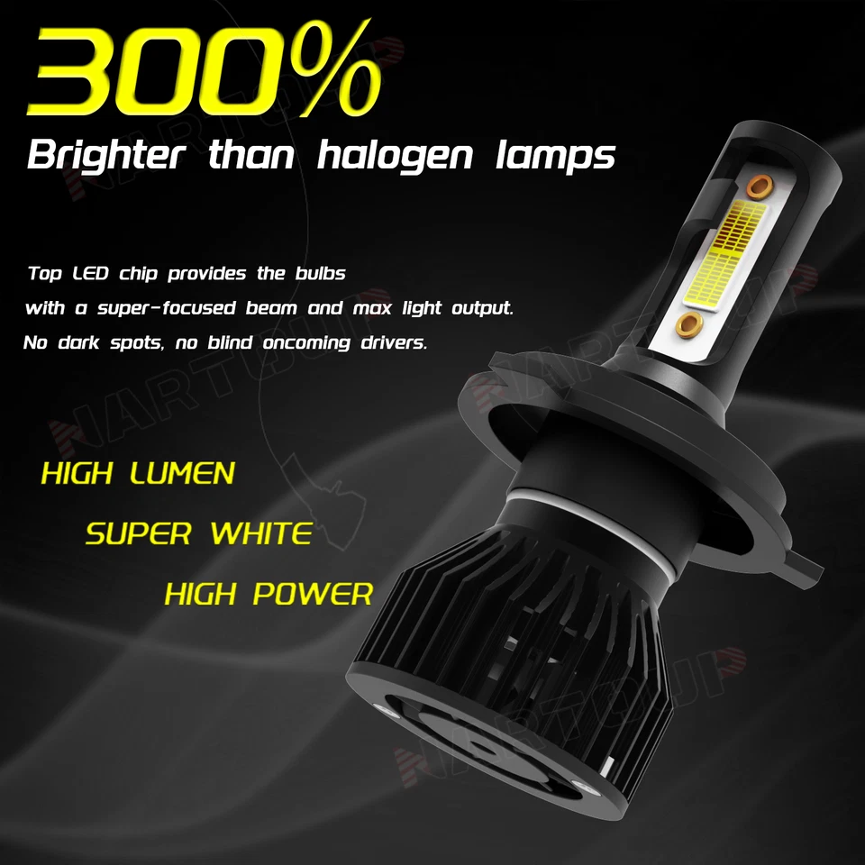 For Mercedes Benz 240D 300D 220D 300TD 280 7Inch Round LED Headlights Hi/Lo H4 Foto 4 de 4