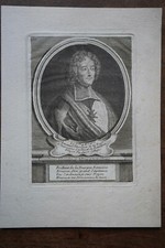 EMANUEL THEODOSIUS DE LA TOUR 1643-1715 PORTRAIT 18 EME CARDINAL DE BOUILLON