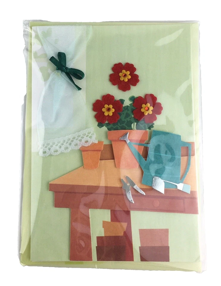 Hallmark Paper Magic Greeting Cards Lot of 5 Floral Sweets Bridal 3D R - Image 4 of 4