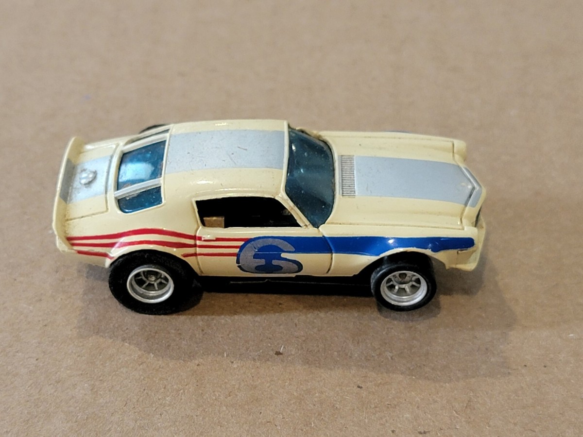 Vintage 1970s Aurora AFX No. 6 Red White & Blue USA Camaro Vintage 1970s Aurora AFX No. 6 Red White & Blue USA Camaro