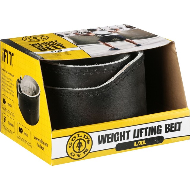 GOLDS GYM Leather Weight Lifting / Training Belt Back Support 34” 42