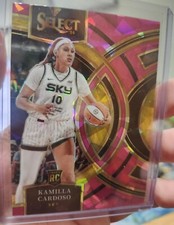 2024 Panini Select WNBA - Premier Level Kamilla Cardoso #195 Pink Ice Prizm (RC)