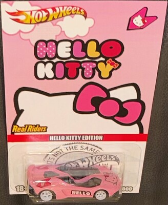 Lambo Aventador J Custom Hot Wheels Hello Kitty Series Car w/ RR