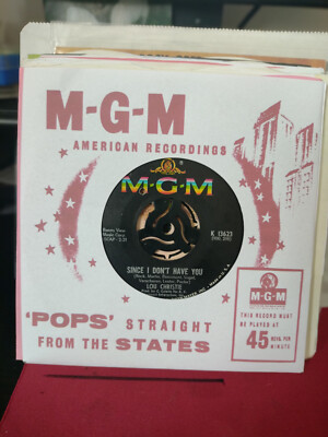 LOU CHRISTIE-SINCE I DON'T HAVE YOU.USA MGM LABEL.45.PLAYS EXCELLENT