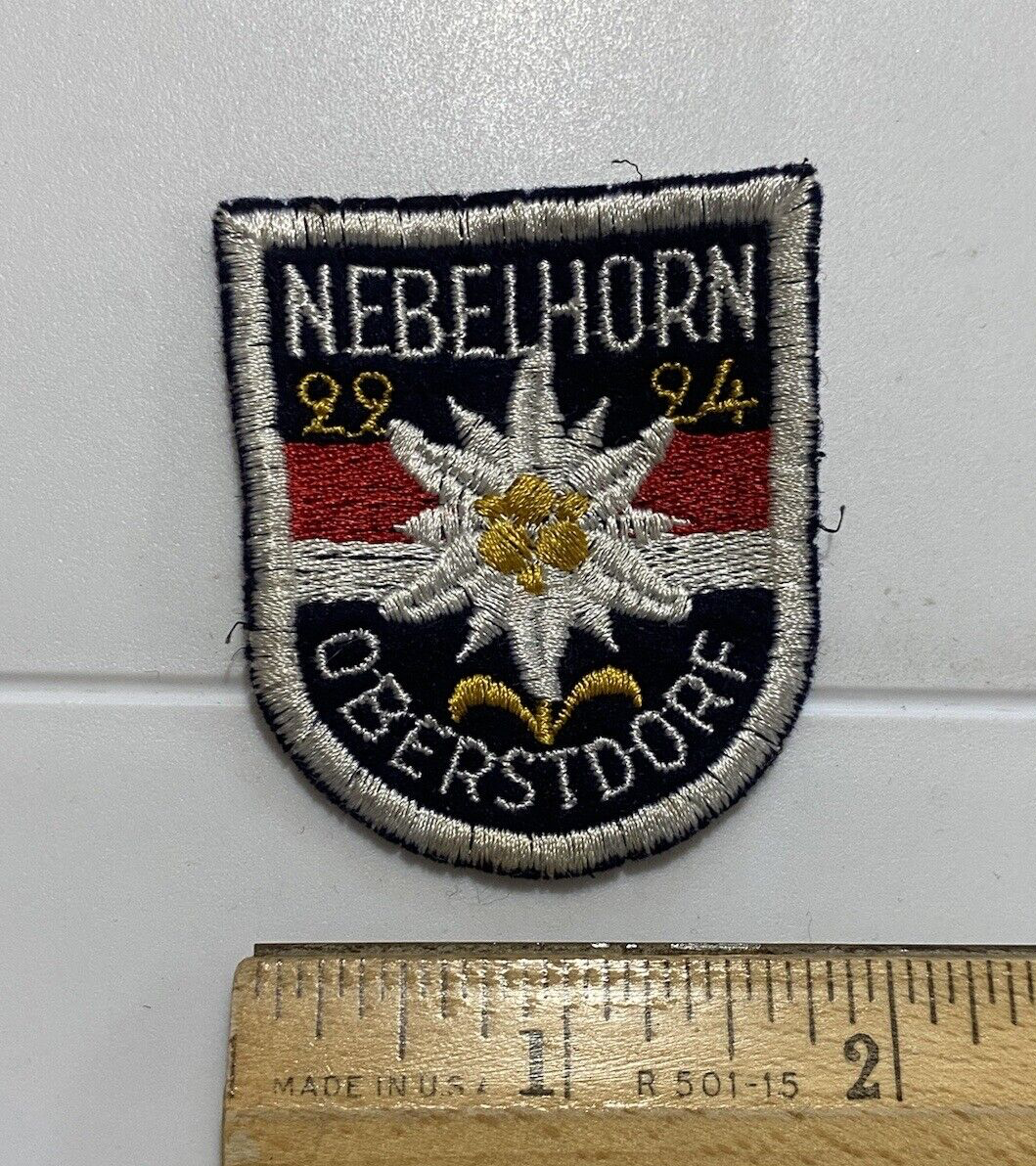 Nebelhorn Oberstdorf Germany Mountain Peak Souvenir Embroidered