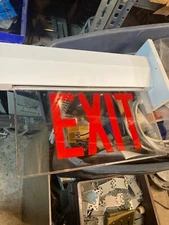 LED Edge Lit Exit Sign New No Box