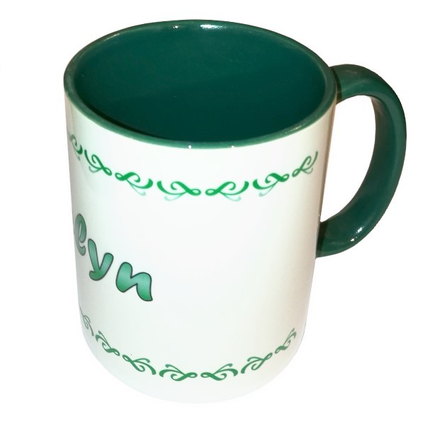 Personalisiert Tasse Mit Namen Ursula - Motiv 'Flowers', 325 Ml Fassungsvermögen | Spülmaschinenfest & Kratzfest