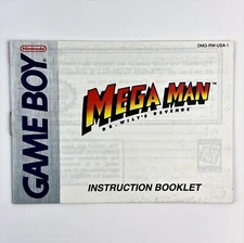 Mega Man Dr. Wily's Revenge (Nintendo Game Boy) Instruction Manual Only