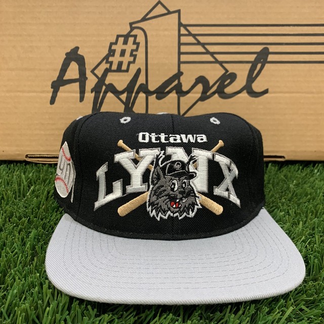 DS Vintage Ottawa Lynx MLB Baseball Minors 1 Apparel Wool Fitted Hat